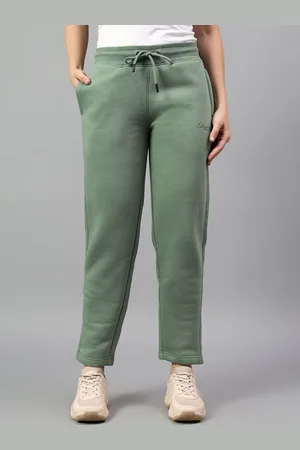 CANTABIL Women Solid Mid-Rise Track Pants
