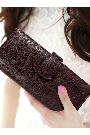 THE CLOWNFISH Elina Women Brown Leather Envelope Wallet