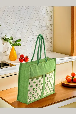 Kuber Industries Unisex Floral Printed Shopper Handheld Bag