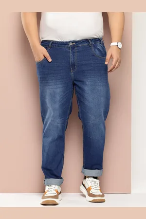 Sztori Men Slim Fit Whiskers & Chevrons Light Fade Stretchable Jeans