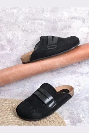Jove Women Round Toe PU Mules
