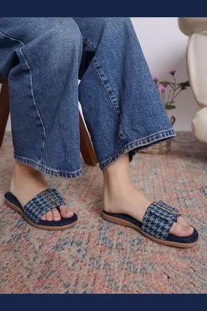 SHEZONE Women Open Toe Flats with Bows