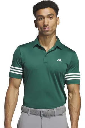 adidas Striped Polo Collar T-shirt