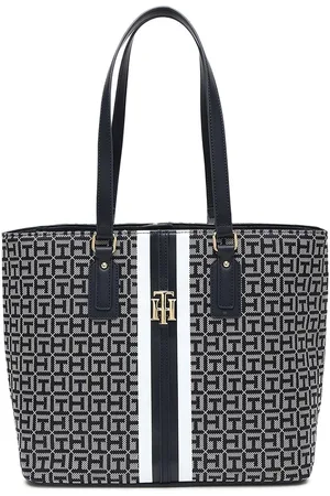 Tommy Hilfiger Women Brand Logo Printed Shopper Shoulder Bag
