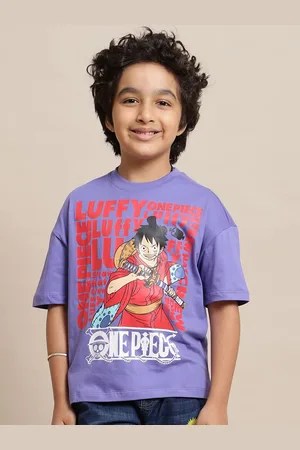 Kidsville Boys One Piece Printed Round Neck Cotton Oversized T-shirt