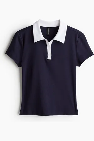H&M Cropped Polo Top