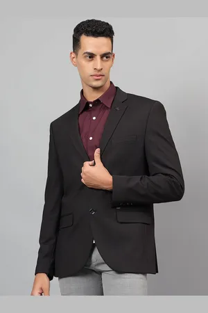 CANTABIL Notched Lapel Slim Fit Single Breasted Blazer