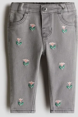 H&M Infant Girls Embroidered Jeans