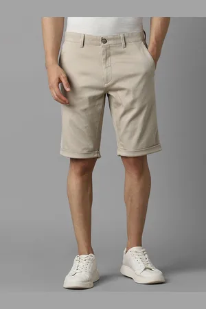 Louis Philippe Men Self Design Slim Fit Shorts