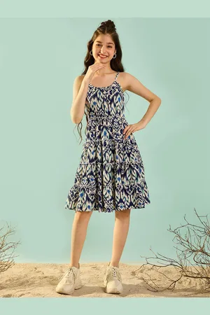 Cherry & Jerry Printed Sleeveless Seersucker Fit & Flare Dress