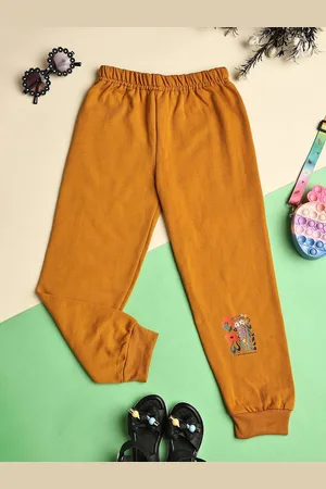 Cutiekins Girls Graphic Printed Mid- Rise Joggers