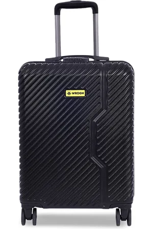 WROGN Textured Soft-Sided Small Black Unisex Trolley Bag