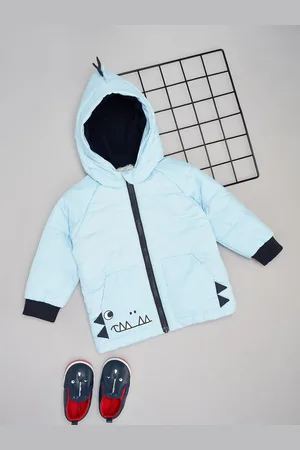 Pantaloons Boys Hooded Graphic Printed Casual Padded Jacket