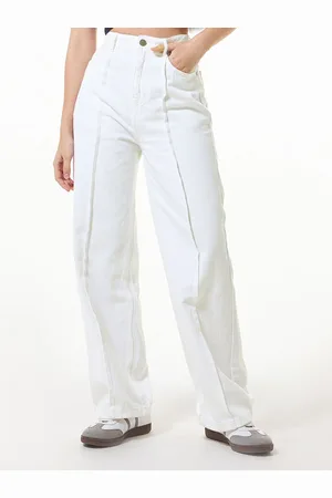 Bewakoof Women Cotton Straight Fit High-Rise Jeans
