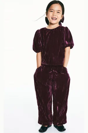 H&M Girls Puff-Sleeved Top