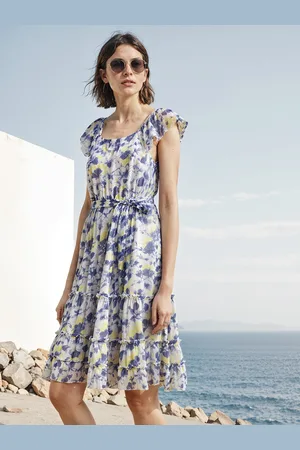 H&M Tiered Printed Dress