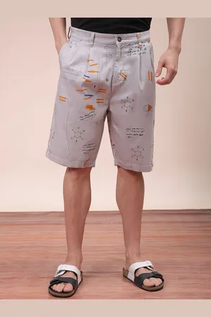The Indian Garage Co Men Geometric Printed Mid-Rise Shorts