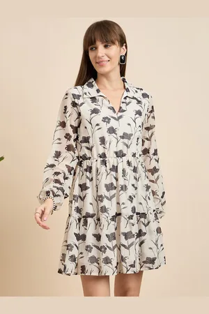 Mast & Harbour Women Floral Printed A-Line Dress