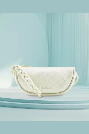 Fastrack Women Textured Half Moon Sling Bag
