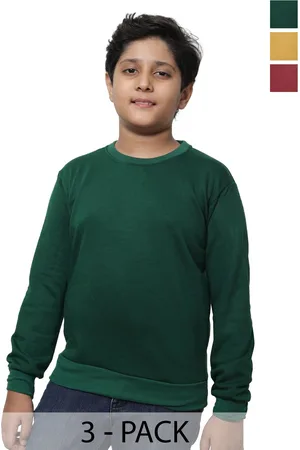 BAESD Boys Pack Of 3 Round Neck Pullover Sweatshirt