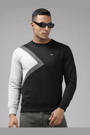 Park Avenue Slim Fit Colourblocked Pullover Sweatshirt