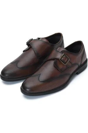 Ergon Men Textured Formal Monk Shoes