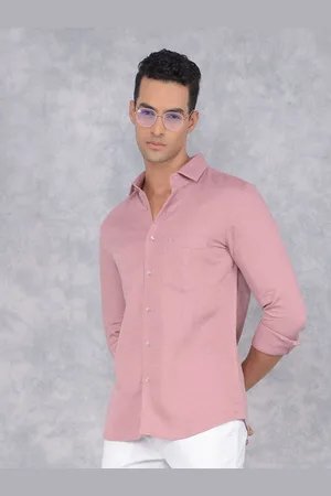 Crimsoune Club Men Smart Spread Collar Textured Cotton Casual Shirt