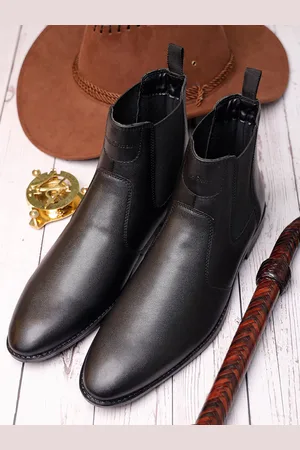 LOUIS STITCH Men Mid-Top Slip-On Chelsea Boots