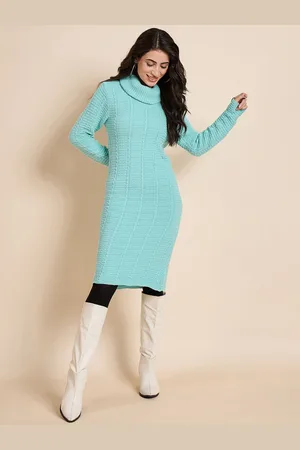 CREATIVE LINE Women Woollen Jumper Dress