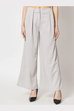 BEATNIK Women Smart Flared High-Rise Parallel Trousers Trousers