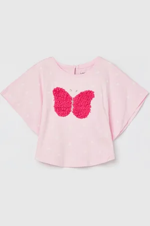 Lifestyle Girls Graphic Printed Round Neck Cotton T-shirt