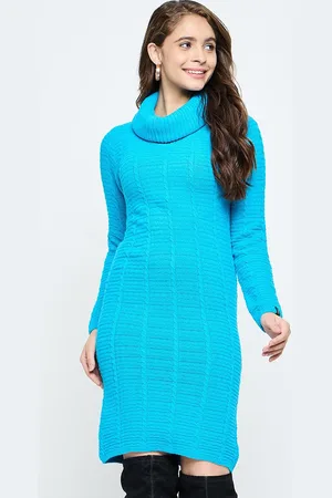 CREATIVE LINE Women Self Design Fit & Flare Above Knee Dress