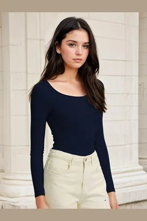 KOTTY Women Round Neck Regular Top