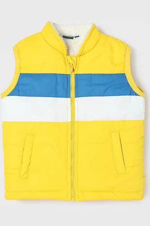Lifestyle Boys Stand Collar Striped Casual Padded Jacket