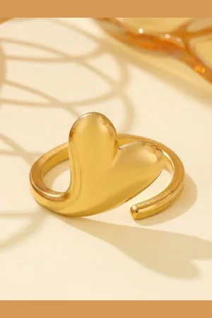 Myki Gold-Plated Stainless Steel Sublime Adjustable Finger Ring
