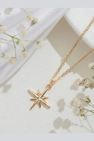Accessorize London Crystals Studded Pendant With Chain