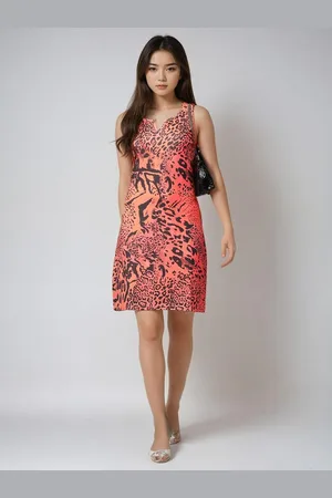KOTTY Women Animal Printed Sheath Dress