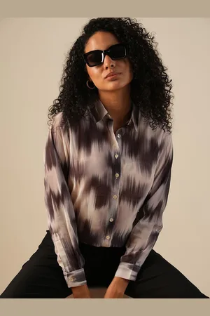 Globus Women Abstract Printed Shirt Style Top