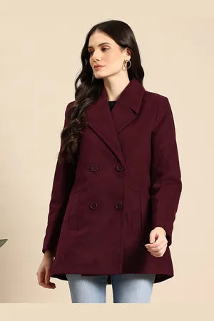 Mast & Harbour Double-Breasted Longline Overcoat