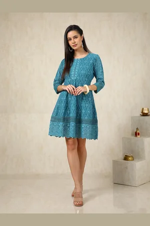Soch Women Embroidered A-Line Ethnic Dresses
