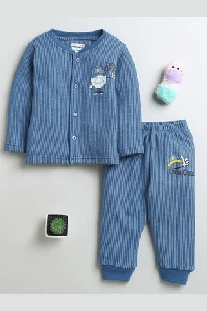 BUMZEE Boys Round Neck Cotton Thermal Set