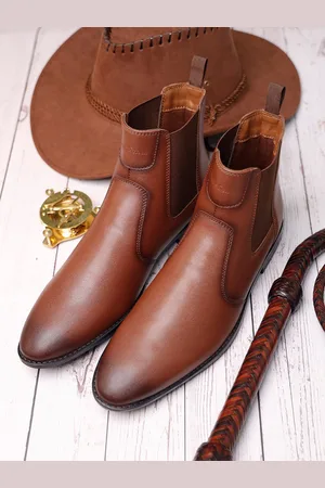 LOUIS STITCH Men Mid-Top Slip-On Chelsea Boots