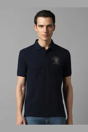 Louis Philippe Men Polo Collar Slim Fit T-shirt