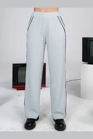 EDRIO Women Relaxed Fit Mid Rise Track Pants
