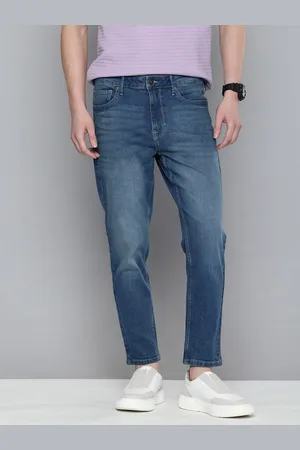 Flying Machine Men Mankle Relaxed Tapered Fit High-Rise Light Fade Stretchable Jeans