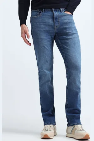 Flying Machine Men Straight Fit Light Fade Stretchable Jeans