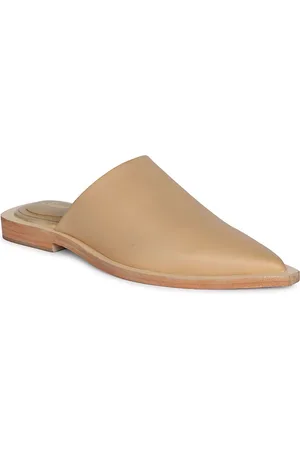 SAINT G. Women Leather Pointed Toe Mules