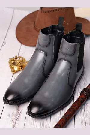 LOUIS STITCH Men Mid-Top Slip-On Chelsea Boots