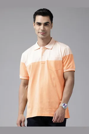 ColorPlus Colourblocked Polo Collar Pure Cotton T-shirt