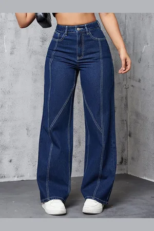 KOTTY Women Straight Fit High-Rise Cotton Stretchable Jeans